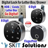 WT Smart Keyless Digital Password Lock Anti Clockwise/Clockwise SG HDB Letterbox Condo Mailbox Mail Box Cabinet Locker