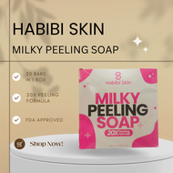 legit habibi milky bar soap 20 packs in a box glowrie milky bar soap HABIBI MILKY SOAP 20 BARS MANDA