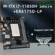 ABCES Erying M-ITX DIY เมนบอร์ดเดสก์ท็อป Mit Onboard-CPU-Kit I7 11850H Push-Down-CPU-Luftkühler ER61