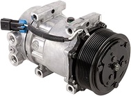 AC Compressor & A/C Clutch For Kenworth & Peterbilt Replaces Sanden SD7H15 4042 4432 4759 - BuyAutoP