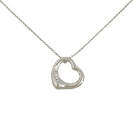 ☆ TIFFANY & CO. 蒂芙尼 PT950 Diamonds Heart Fine Necklace PT950鉑金鑽石心型6g珠寶項鏈 100%真品