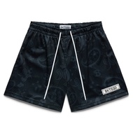 BKTSQD American Street Wear Cashew Flower Mesh Quick-Drying Shorts Beach Basketball Pants