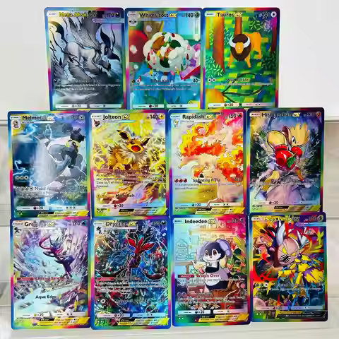 (Absol Melmetal Jolteon Greninja Dragalge Indeedee)11Pcs Collectible Grade DIY Foil Texture Premium 