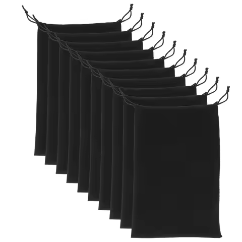 10 Pcs Ski Goggle Drawstring Pocket Mask Carrying Pouch Glasses Case Sunglasses Flannel Bag Man Snow