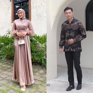 NYK Couple Baju Pesta Batik Kondangan Mewah Terbaru Melody Berkualitas