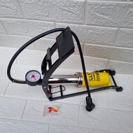 Bơm lốp mini - Bơm xe máy xe đạp chân 1 piston