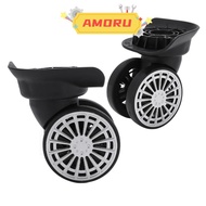 AMOR12U7 1 Pair Swivel Wheels Luggage, Mute Wear Resistant Caster Replacement Wheels, Durable High B