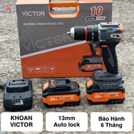 Máy Khoan Pin 13mm Victor VIC9113 3 Chức Năng Không Chổi Than Đầu Kẹp 13mm Auto Lock Chân Pin Phổ Th