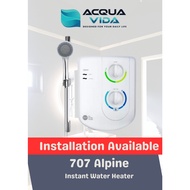 [Installation] 707 Alpine instant heater in white with massage shower set