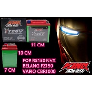YTZ6V YTZ7S Bateri Motorsikal KING DRAG BATTERY Kering YTZ6 YTZ7 RS150 NMAX NVX 155 Belang FZ150i Va