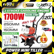 【NEW】HARZ HZ-6310 / HZ6310 52CC 2-Stroke Gasoline Engine Mini Tiller / Cultivator 1.7kW