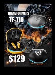 清貨特價❗️全新✅ Transformers TF-T10變形金剛真無線藍牙耳機 黃色Bumblebee 大黃蜂 / 灰色 Optimus Primal / 黑色 Megatron 麥卡登 降噪ENC