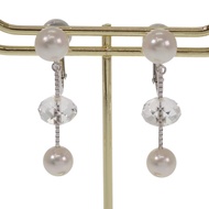 Authentic TASAKI  Earring K18 white gold/Akoya Pearl Women used Direct from Japan ISEYA