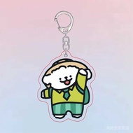 钥匙圈 包挂件 情侣挂饰 MBTI线条小狗16型人格马尔济斯卡通亚克力钥匙扣闺蜜情侣书包挂件 key ring