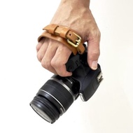 手工製作可調式皮革相機手帶適合數位單眼相機、單眼相機復古耐用