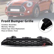 Black Front Mesh Grille Grill 51137335528 Fit Mini Cooper F55 F56 F57 2014-2021