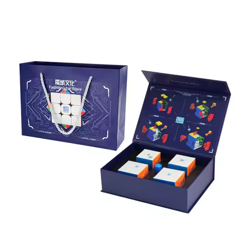 Moyu teaching cube set 2x2 cube + 3x3 cube + 4x4 cube + 5x5 Magnetic Positioning cube Set Great gift