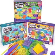 (Premium type) Biological sand, Kinetic sand set with mold, Kinetic sand safe for babies, animal sha