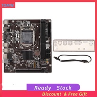 Tominihouse PC Motherboard  Dual Channel DDR3 Mini ITX Mining LGA 1155 for DIY