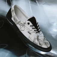 C2H4 x Vans "Virtual Reality Alpha" Era artist joint black and white graffiti skateboard shoes VNVN0