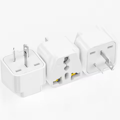 3 PCS Australian Universal Travel Plug Adapter, Australia to EU US UK Converter Socket 3 Pin Safety
