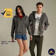 Mc Jeans เสื้อกันหนาว มีฮู้ด Unisex สีเทา MJHP173