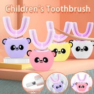 HOKDS Kids Sonic Electric Toothbrush Automatic Ultrasonic Teeth Tooth Brush Cartoon Smart 360 Degrees U-shaped Electric Toothbrush