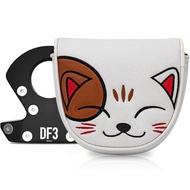 Lucky Cat Golf Putter Cover Suitable for LAB DF3 Putter Cover Square Middle Rod Magnet Closing