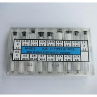 Set of 0.3mm to 0.6mm Size Mini O Ring Rubber Watch Crowns Gasket Assortment for Watch Crown 17 Size