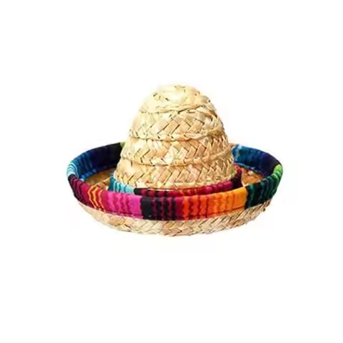 Home Supplies Mexican Theme Tiny Sombrero Hats Party Decor Fiesta Decoration Beer Poncho Cover Color