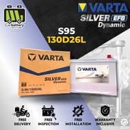 Installation Provided Varta S95 130D26L EFB Start Stop Car Battery Bateri Kereta Nissan Serena Toyot