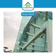 Glass Roof 12.38mm laminated glass complete with T-beam Mild Steel Skylight Awning Pergola