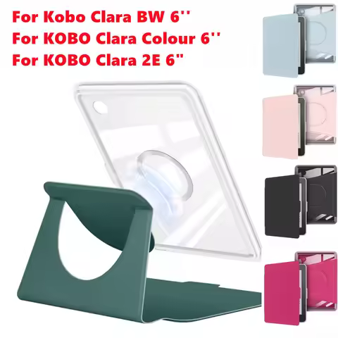 Transparent Acrylic Back Case For Kobo Clara BW N365 Clara Colour 2024 N367 2E 6'' N506 Ebook Magnet