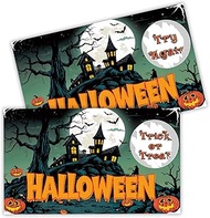 Beshoul Halloween Scratch Off Cards (50 Pack), Pumpkin Scratcher Tickets, Spooky Party Game for Birt