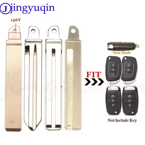 jingyuqin 10pcs Original #156Y Replacement Smart Remote Folding Flip Car Key Blade For Hyundai Verna