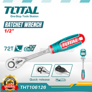 TOTAL THT106126 1/2″ Ratchet Wrench 72T