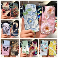 For Samsung Galaxy A90 5G Case SM-A908B Colorful Flowers Painted Cover Soft Slim Phone Case For Sams