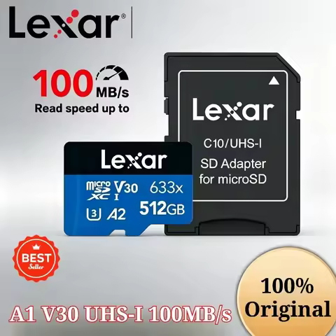 Lexar 633x Micro SD Card Flash Microsd 100% Original Class 10 A1 Memory Card 256GB 128GB 64GB SDXC V