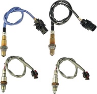 MTKHMN 8F9Z-9F472-H, 8F9Z-9F472-G, FL3Z-9G444-C 4PCS Downstream and Upstream Oxygen O2 Sensor fit Co
