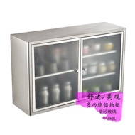 ‍🚢Stainless Steel Bathroom Cabinet304Wall Cupboard Wall-Mounted Kitchen Wall Cabinet Locker Cupboard Cupboard Bathroom S