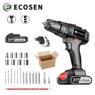 ECOSEN Mesin Bor Baterai /Bor Listrik/Bor cas/Cordless Drill Bor baterai