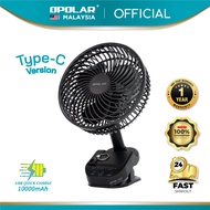 opolar 10000mAh fan 8 inch fan Large capacity rechargeable fan oscillating portable fan camping fan