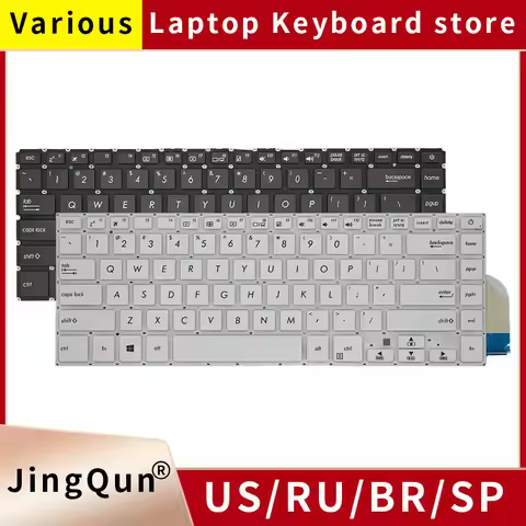 New US Russian Laptop Keyboard For ASUS X505B X505BA X505BP X505ZA X505ZP K505B K505BA K505BP F505B