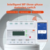 Smart Electricity Meter WIFI Remote Prepaid Electricity Meter Multifunctional 3-phase Rail Type Home