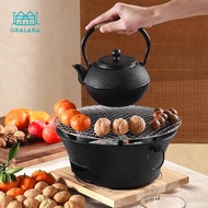 [Gralara] Charcoal Hibachi Grill Mini BBQ Charcoal Grill Wood Burning Camping Stove