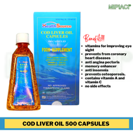 Health source Cod liver oil capsules 500's 1 Bottle or 5 Bottles