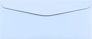 LUXPaper #10 Commercial Flap Business Envelopes | 4 1/8" x 9 1/2" | Baby Blue | 80lb. Text | 50 Qty