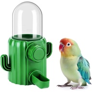 Automatic Bird Cage Water Dispenser - Cactus No-Spill Feeder for Parakeet, Cockatiel, Budgie & Small