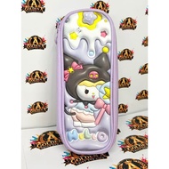 3D Cartoon EMBOSSED 9223 PENCIL BAGHardtop Pencil Case with Transparent Gift Box