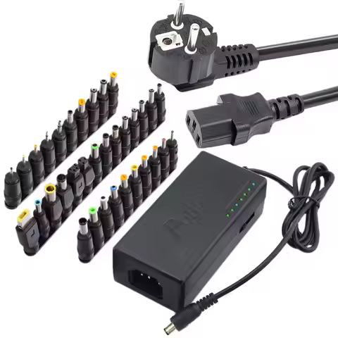 34Pcs Universal Power Adapter 96W 12V To 24V Adjustable Portable Charger for Dell Toshiba Hp Asus Ac